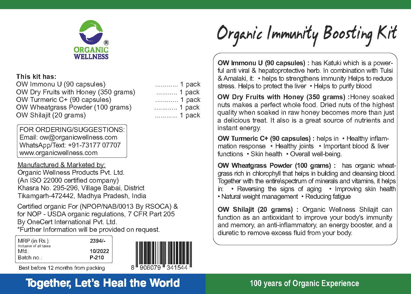 Immunity Kit Assortment – Organic Wellness